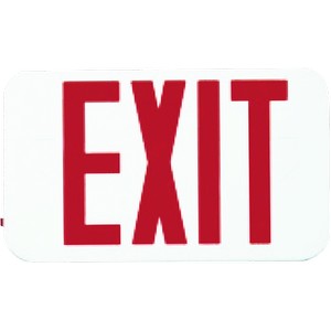 This classic LED Exit Sign is clear and highly visible.