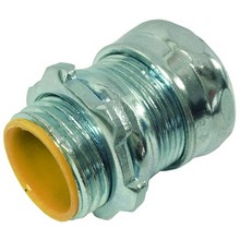 Steel EMT Compression Connectors with Insulated Throat