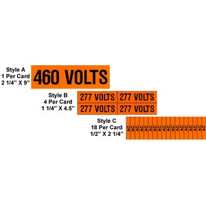 High-Vis Voltage Markers