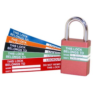 Vinyl Adhesive Backed Lock Labels