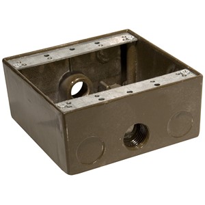 A seamless Powder Coated Aluminum Box - 3 Outlet.