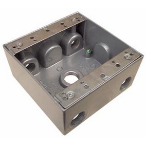 A universal Weatherproof Powder Coated Aluminum Box.