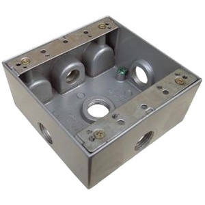 A seamless Powder Coated Aluminum Box - 5 Outlet.