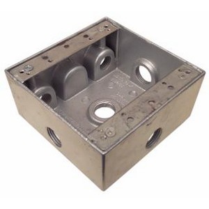 A seamlessl Powder Coated Aluminum Box - 6 Outlet.