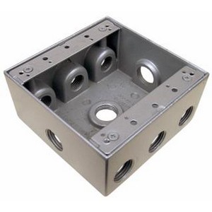 A universal Powder Coated Aluminum Box - 9 Outlet.