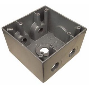 A seamless Large Weatherproof Box - 5 Outlet.