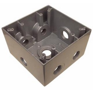 A universal Large Weatherproof Box - 7 Outlet.
