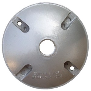 A weatherproof One Hole Powder Coated aluminum Cover.