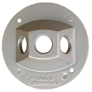 This Three Hole Powder Coated Cover comes with closure plugs.