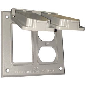 Weatherproof Cover for Single and Duplex Receptacles.