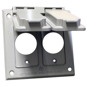 Two Gang Weatherproof Covers - 2 Single Receptacle