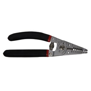 This Curved Handle Wire Cutter and Stripper is quick and comfortable.