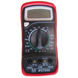 A Digital Multimeter with probe and holster.