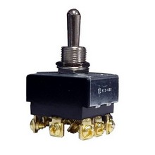 Heavy Duty 3 Pole Toggle Switch 3PDT On-Off-On Screw Terminals