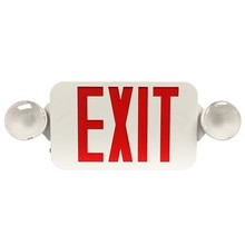 Combination LED Energy Saving Exit Sign and LED Emergency Lighting Unit In One Compact Design.