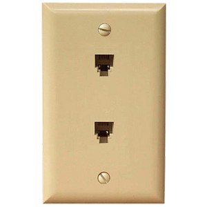 This Duplex Phone Cable Jack is gold plated for high conductivity.