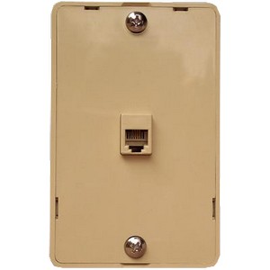 Durable, waterproof Plastic Wall Phone Plate.