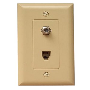 Decorator Phone and Cable Jack saves time, space and money.