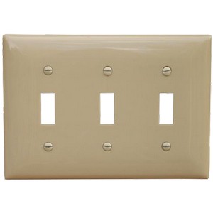 3 Gang Wall Plate Toggle Switch