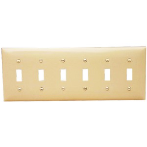 6 Gang Wall Plate Toggle Switch