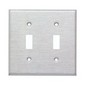 430 Stainless Steel Wall Plates 2 Gang Toggle Switch