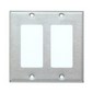 430 Stainless Steel Wall Plates 2 Gang Decorative/GFCI