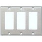 430 Stainless Steel Wall Plates 3 Gang Decorative/GFCI