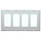 430 Stainless Steel Wall Plates 4 Gang Decorative/GFCI