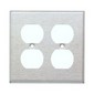 430 Stainless Steel Wall Plates 2 Gang Duplex Receptacle