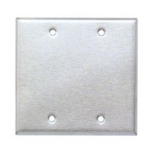 430 Stainless Steel Wall Plates 2 Gang Blank