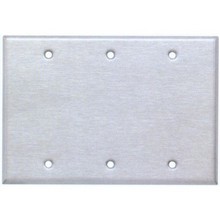 430 Stainless Steel Wall Plates 3 Gang Blank