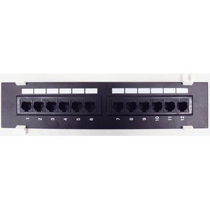 Our Vertical 12 port Patch Panel is ideal for networking.