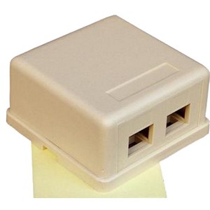 Larger double gang Surface Mount Box. 