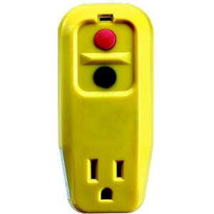 This Portable GFCI Adapter is a great way to take safety with you.