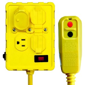This Quad Box Ground Fault Circuit Interrupter keeps you safe on site with portable protection. 