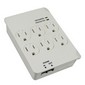 Save space with this 6 Outlet Wall Surge Protector for Phone.