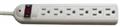 This 6 Outlet power strip has a built-in Surge Protecor.