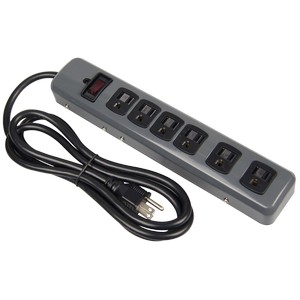 Top of the line Metal Strip 6 Outlet Surge Protecor for heavy duty use.