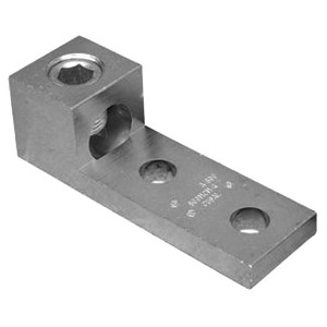 This Two Hole Aluminum Conductor Lug resists corrosion.