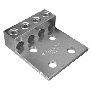Electro-tin Plated Four Hole Aluminum Conductor Lug.