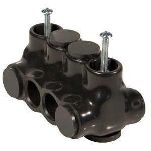 Our Dual Entry Connector makes quick work of electrical connections.