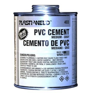 Medium Bodied Gray PVC Cement for all applications.