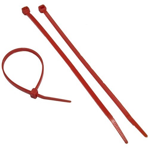 Product image for MOR 20611 Red Nylon Cable Ties 50LB