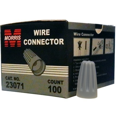 Screw-On Wre Cons P1 Gray Boxed 100 Pack