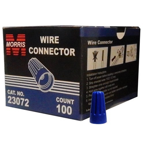 Screw-On Wire Cons P2Blue Boxed 100 Pack