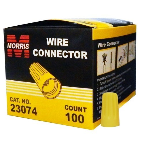 Product image for MOR 23074 Screw-On Wre Cons P4 YEL
