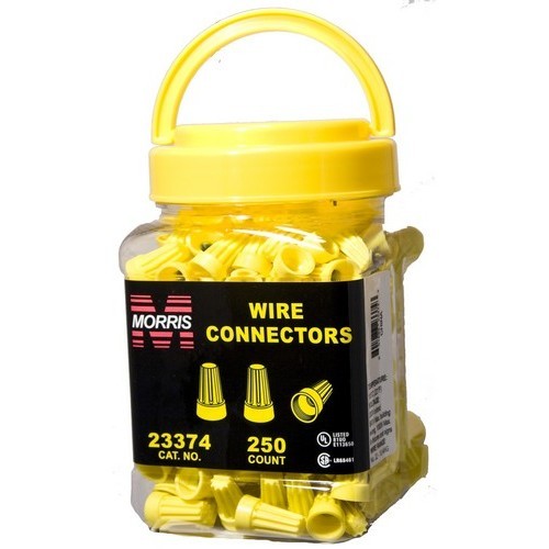 Screw-On Wire Conns P4 Yellow Small Jar