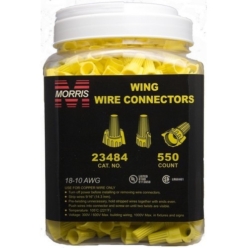 Product image for MOR 23484 Winged Twist Conns Yellow
