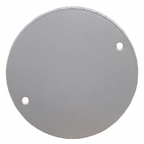 4" Round Weatherproof Covers Blank Gray