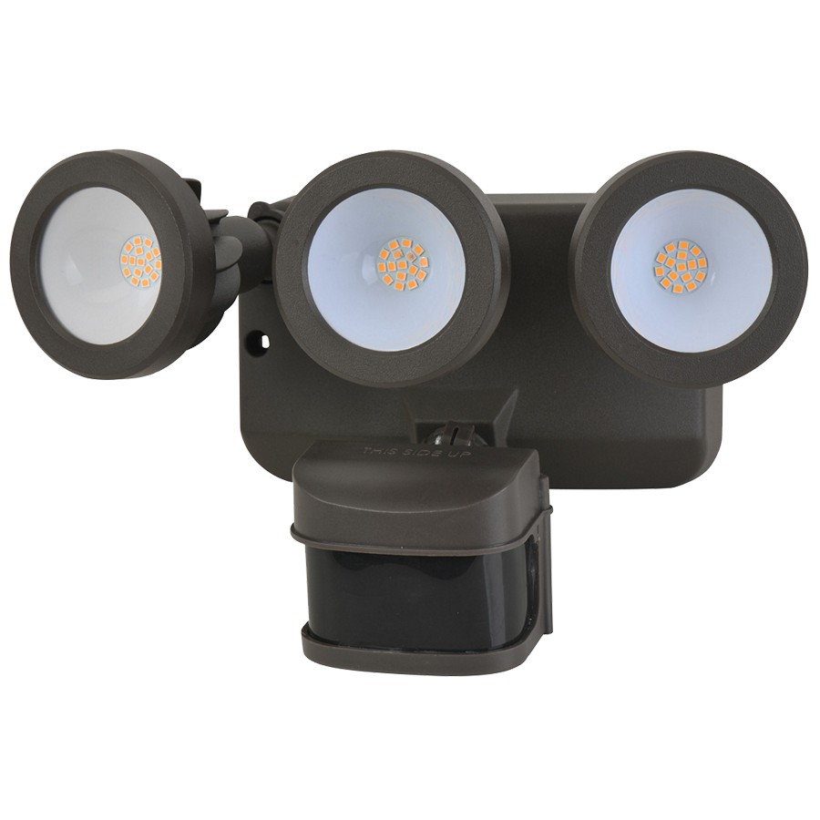 Industrial Electrical Supply Morris S Led Motion Activated Security Flood Lights 3 Head 36 Watts Bronze 3000k Our Light Saves Energy On Your Outdoor